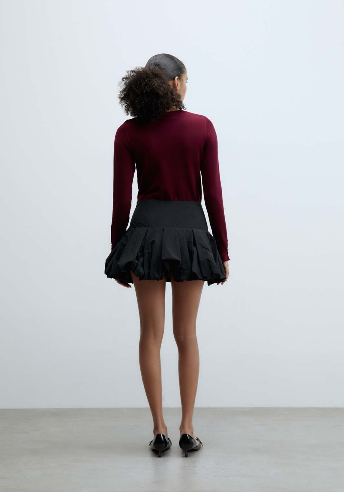 Sfera Jewel button sweater - Currant 5 Shaws Department Stores