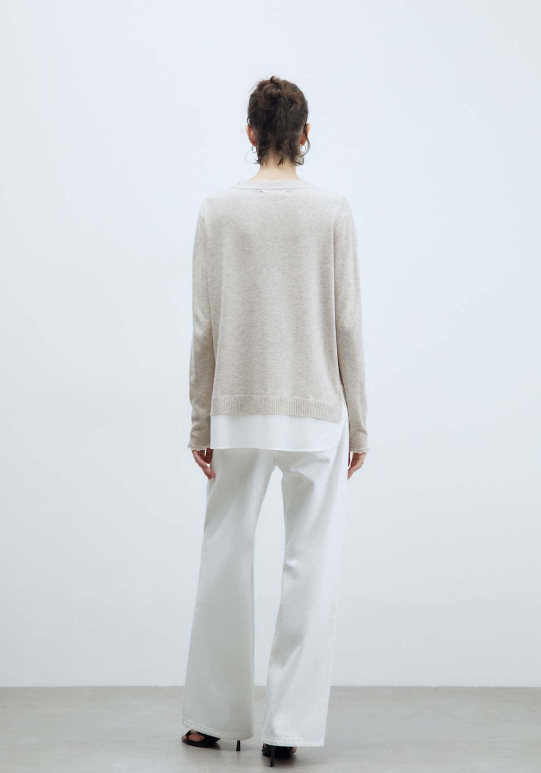 Sfera Knit Sweater - Taupe Mink 3 Shaws Department Stores
