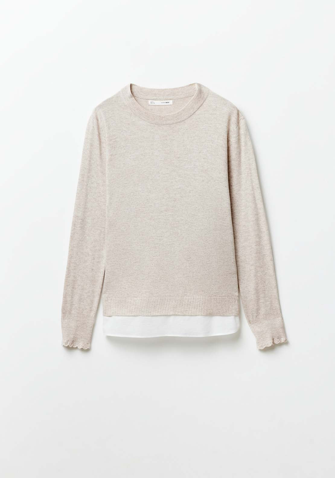 Sfera Knit Sweater - Taupe Mink 5 Shaws Department Stores