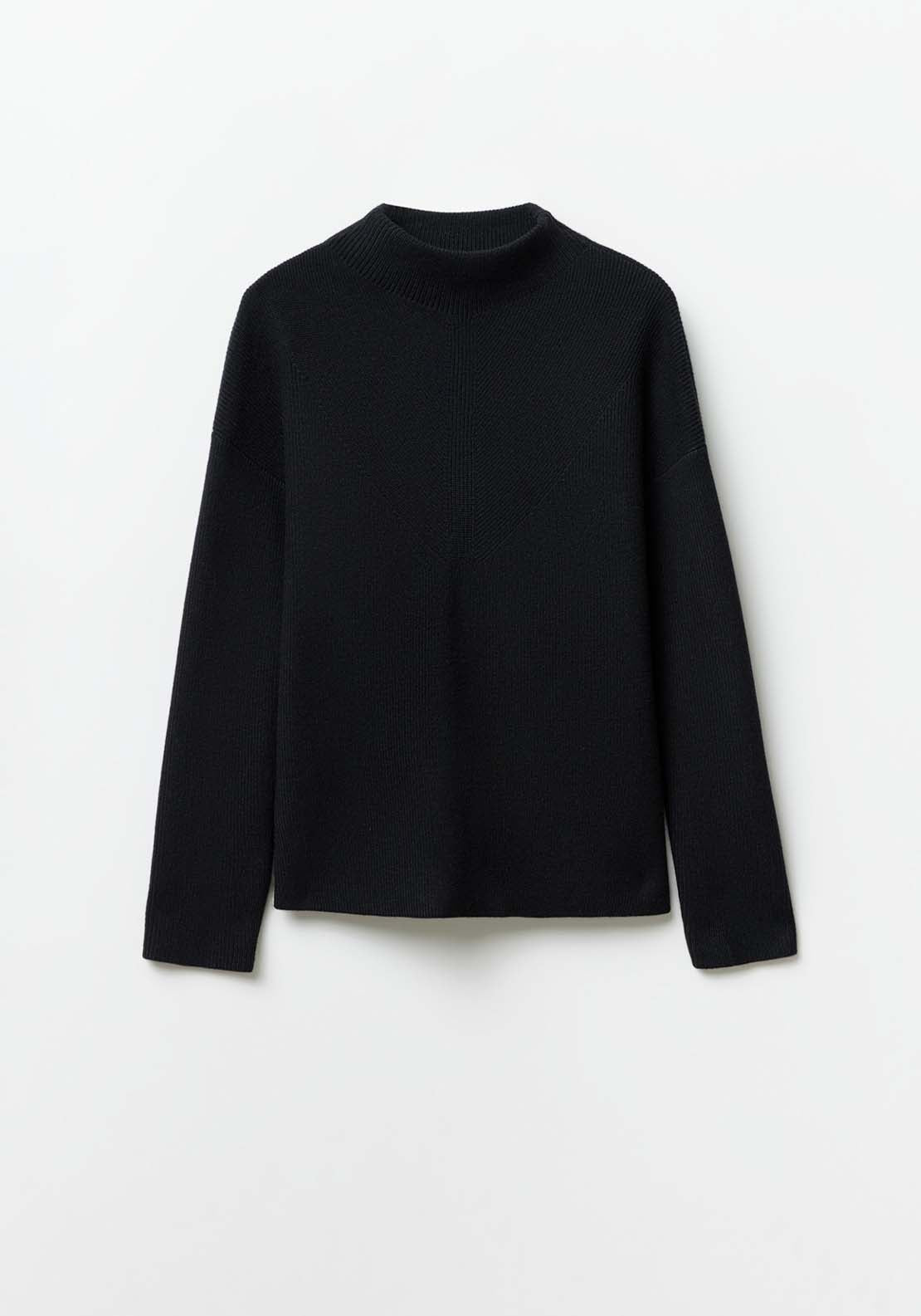 Sfera High-Neck Sweater - Black 6 Shaws Department Stores