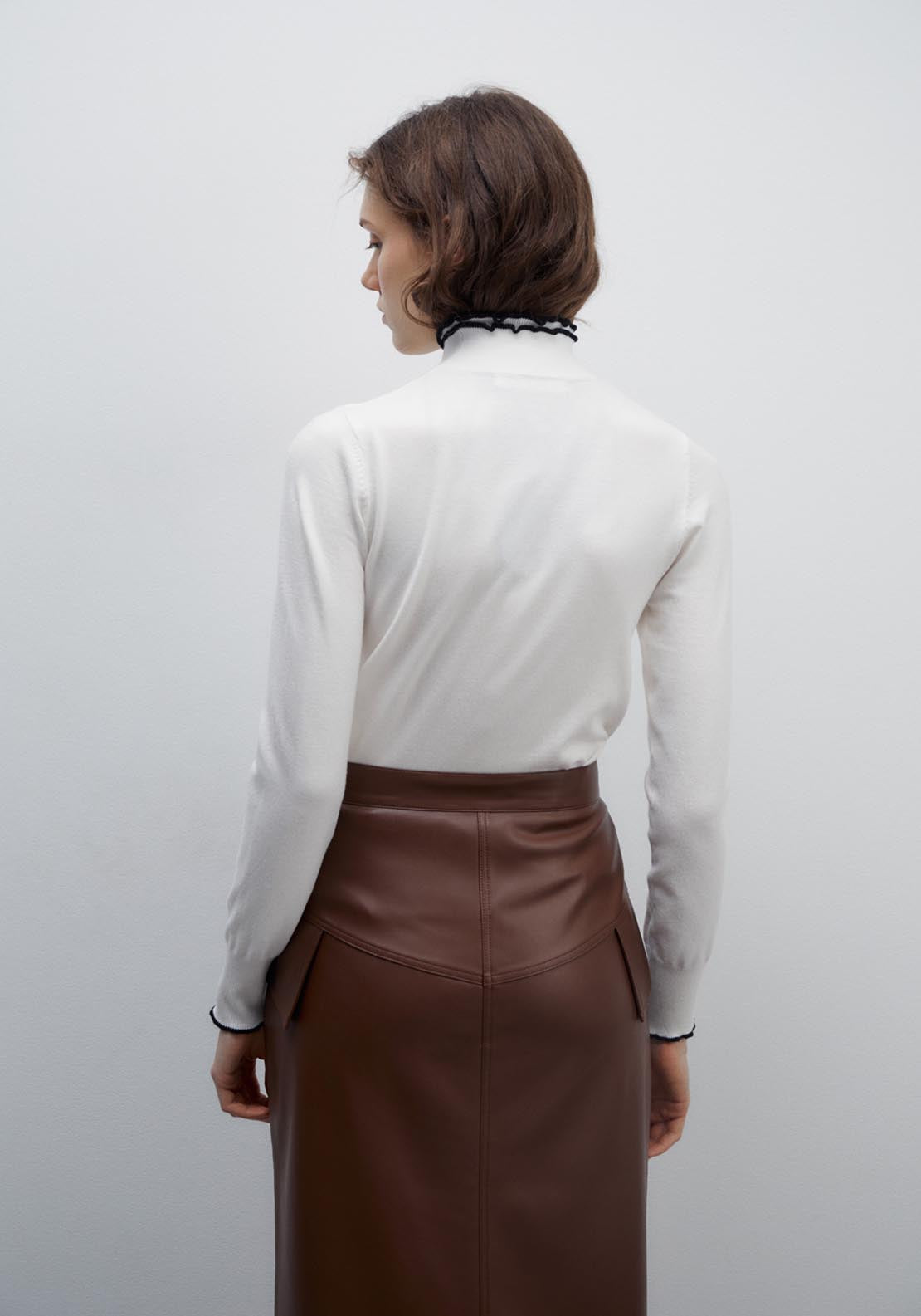 Sfera High-neck sweater - White Off 2 Shaws Department Stores