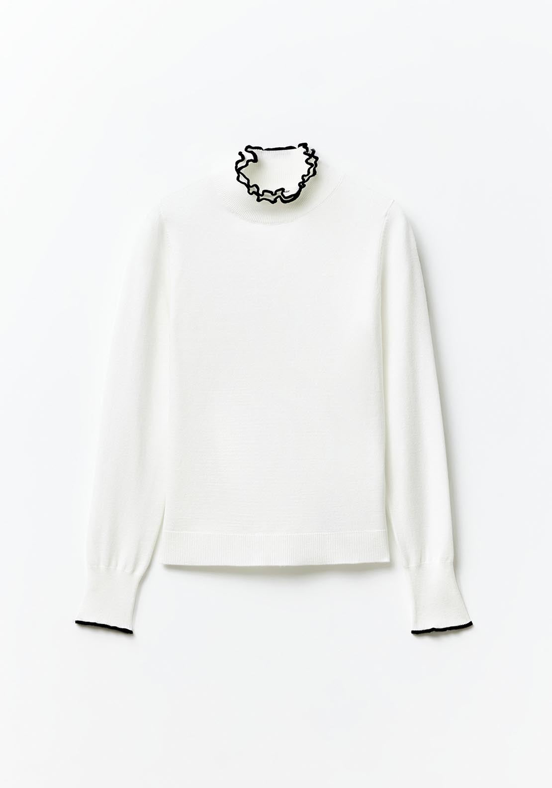 Sfera High-neck sweater - White Off 6 Shaws Department Stores