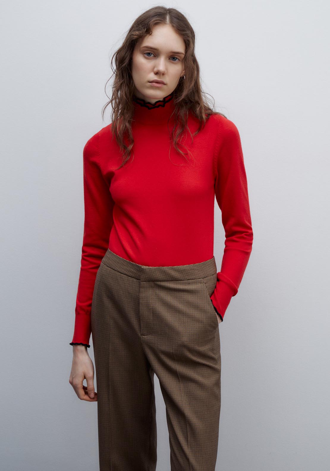 Sfera High-neck sweater - Red 1 Shaws Department Stores