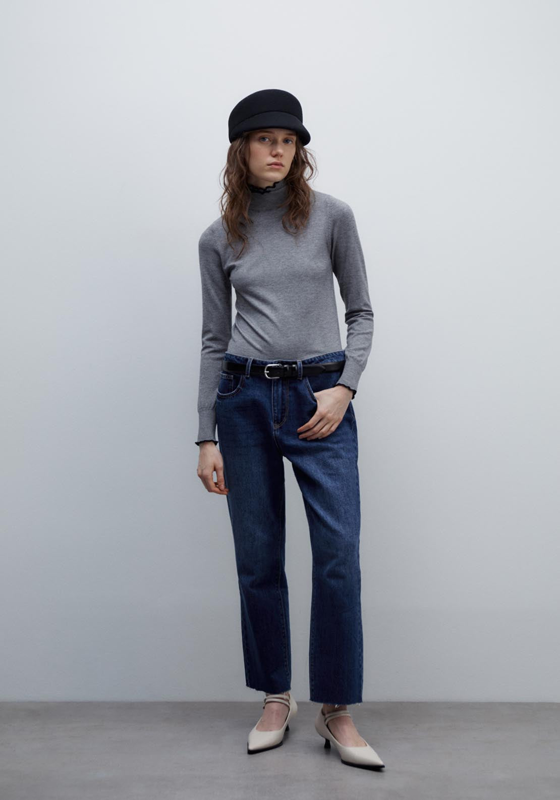 Sfera High-neck sweater - Grey Mink 4 Shaws Department Stores