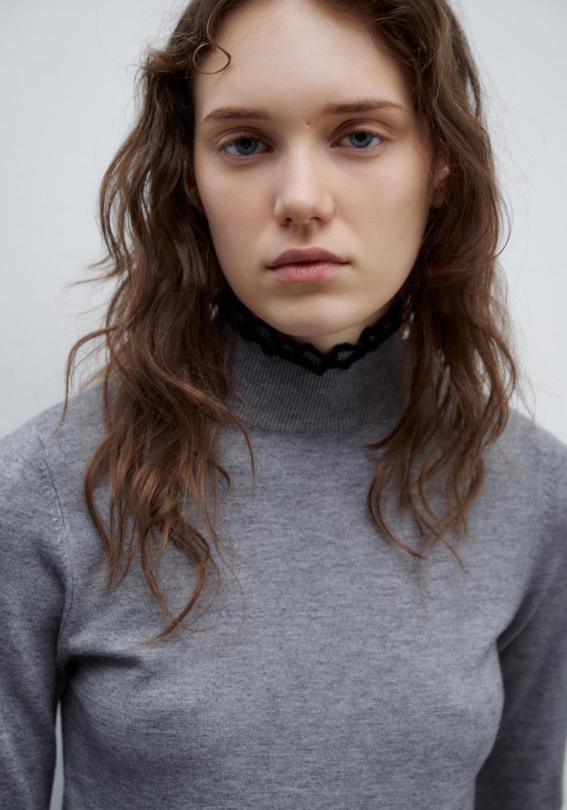 Sfera High-neck sweater - Grey Mink 5 Shaws Department Stores