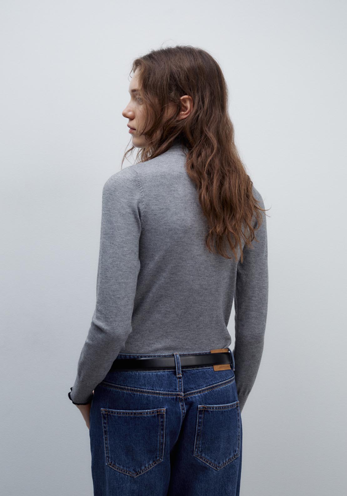 Sfera High-neck sweater - Grey Mink 2 Shaws Department Stores
