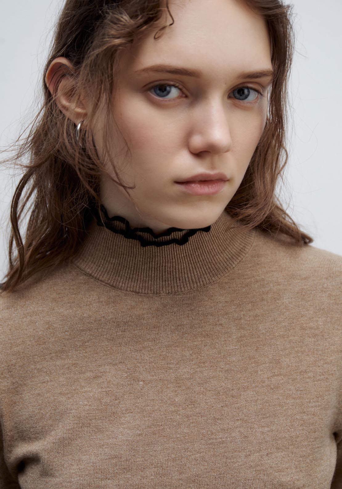 Sfera High-neck sweater - Camel Mink 4 Shaws Department Stores