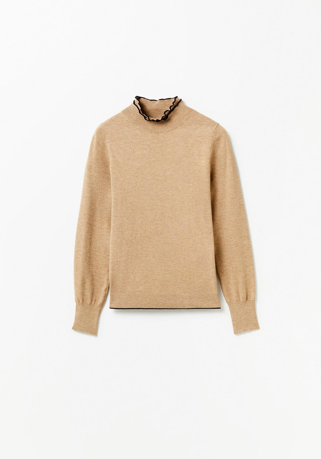 Sfera High-neck sweater - Camel Mink 7 Shaws Department Stores