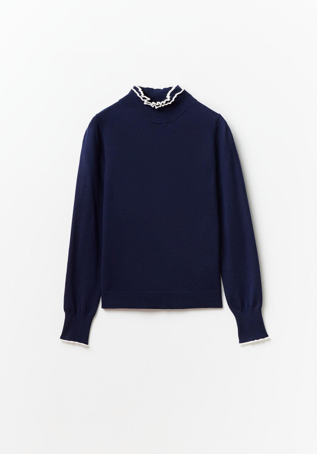 Sfera High-neck sweater - Navy 6 Shaws Department Stores