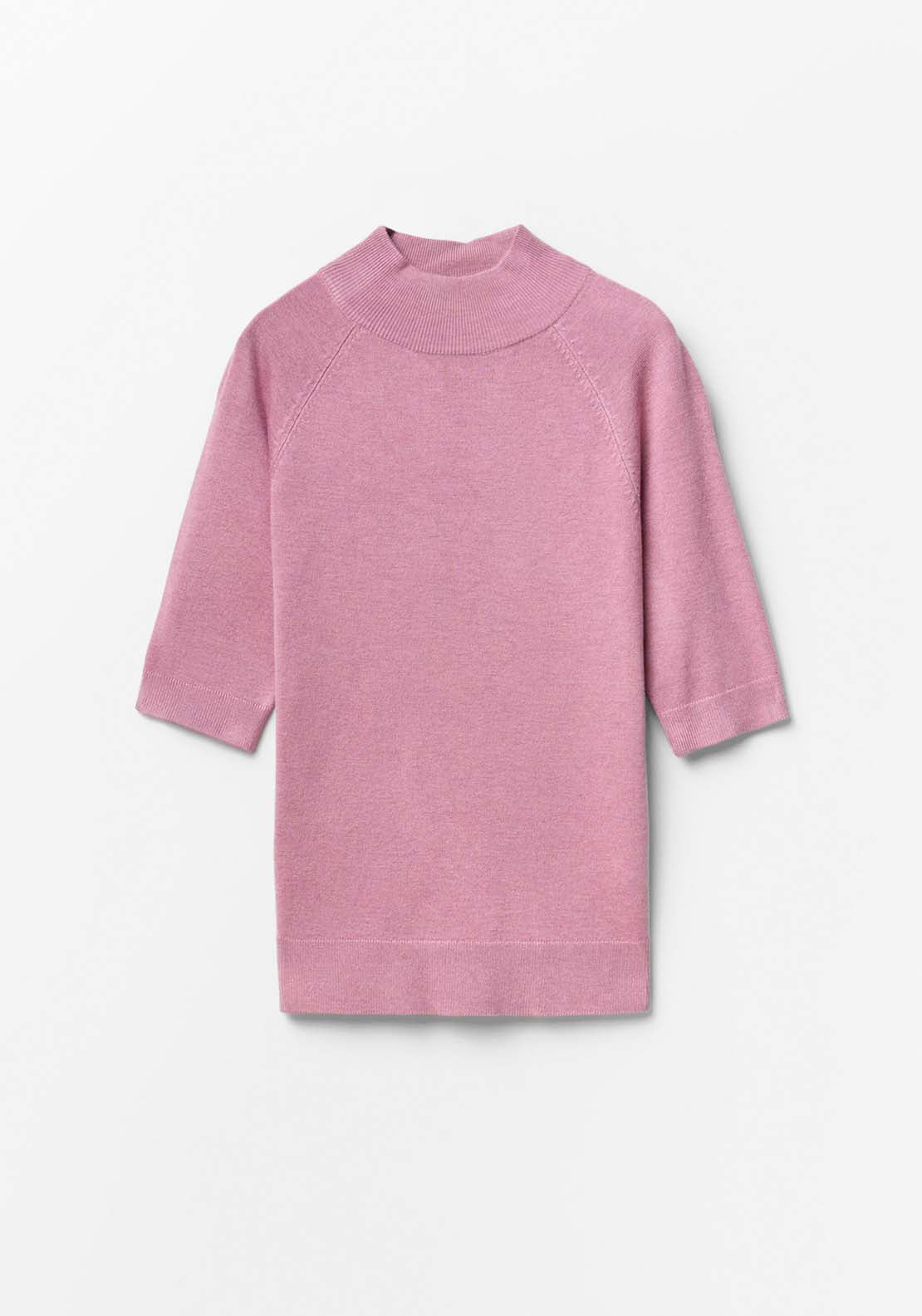 Perkins Collar Sweater - Pink