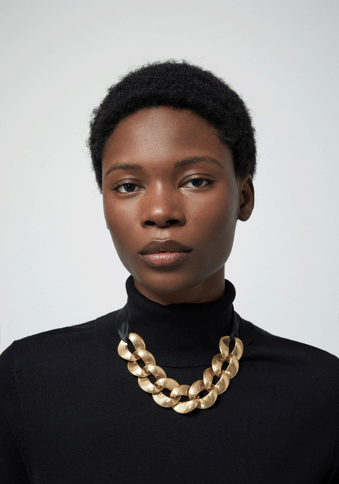 Roll Neck Sweater - Black