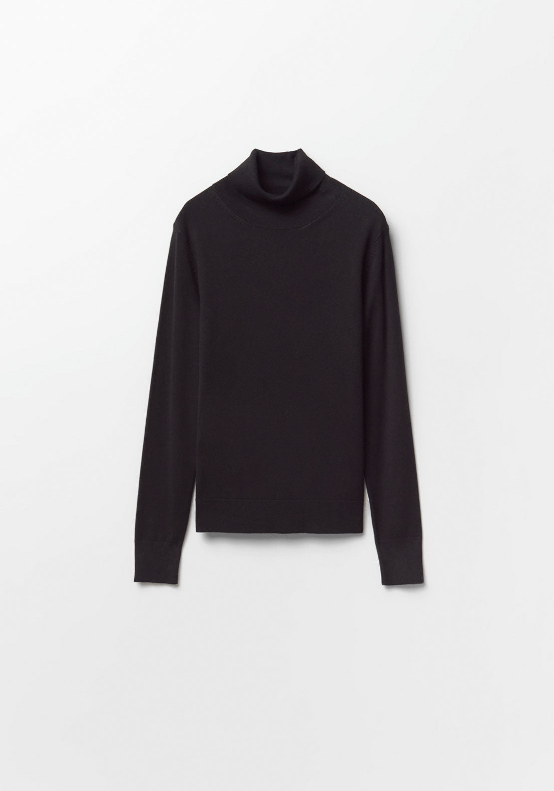 Roll Neck Sweater - Black