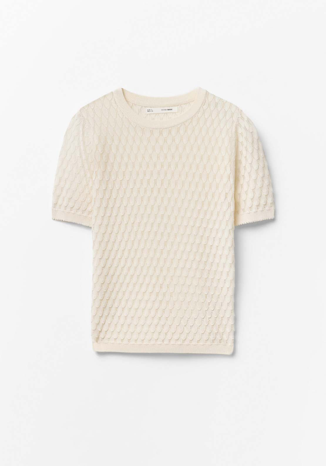 Openwork Sweater - White