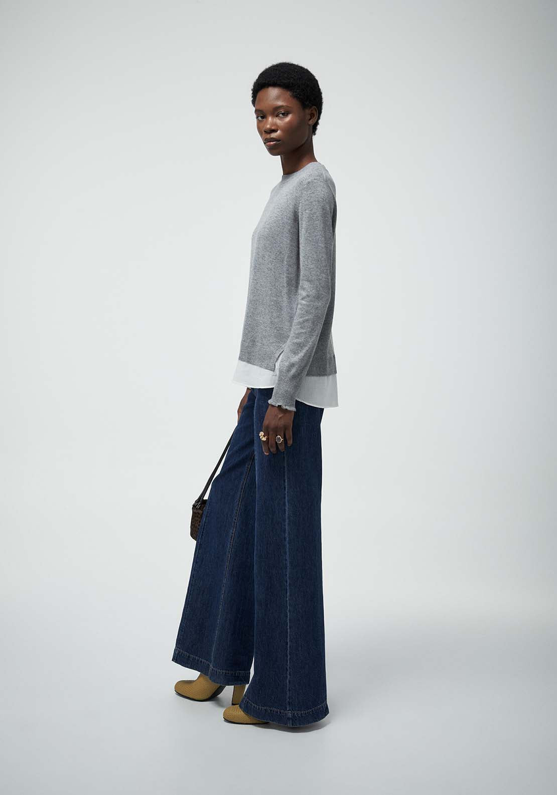Low Stitch Sweater - Grey