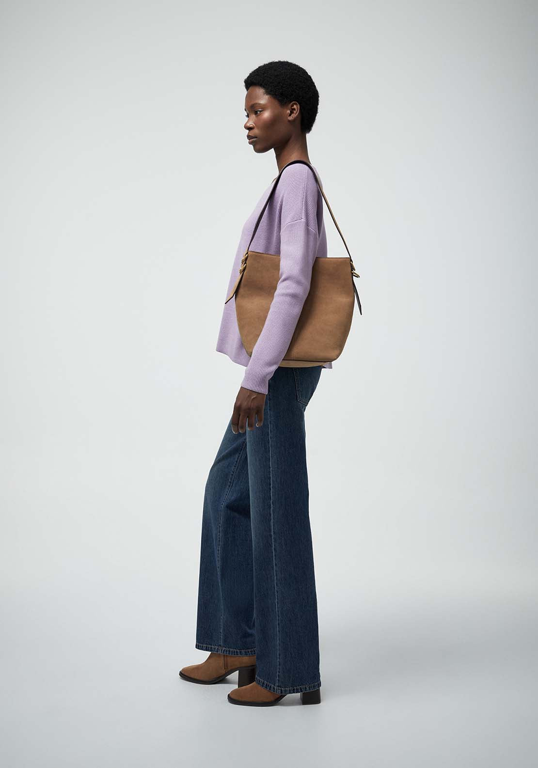 V-Neck Sweater - Lilac