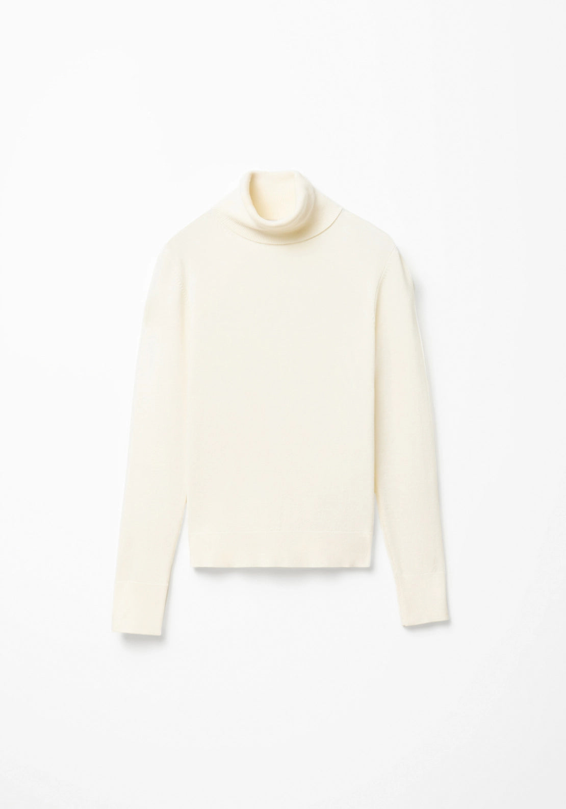 Long Sleeve Roll Neck Jumper - Off-white