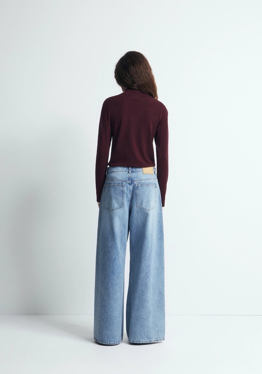 Pointelle Detail Sweater - Red