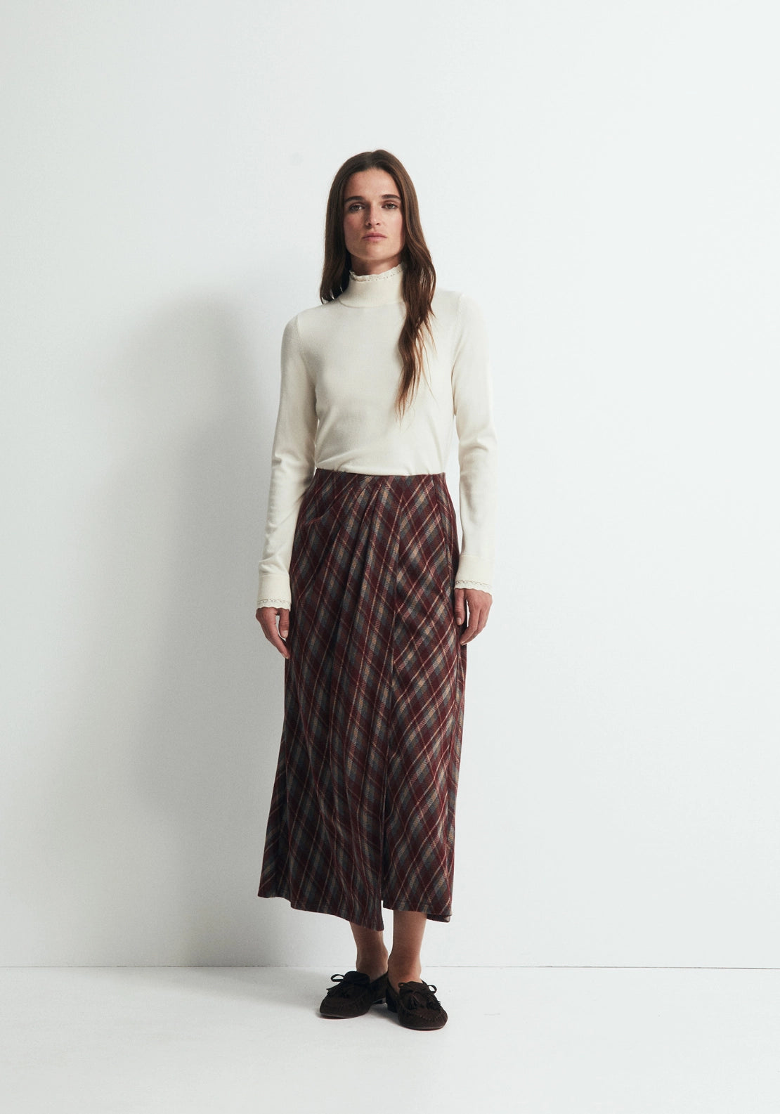 Pointelle Detail Sweater - Cream
