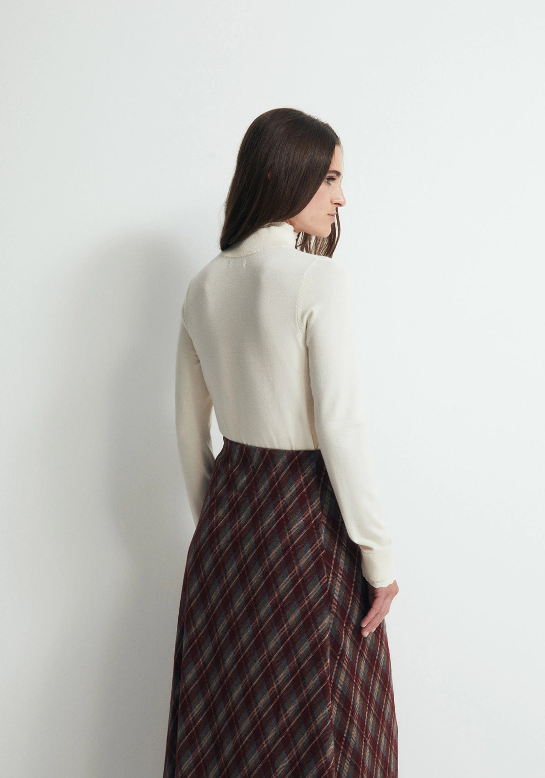 Pointelle Detail Sweater - Cream