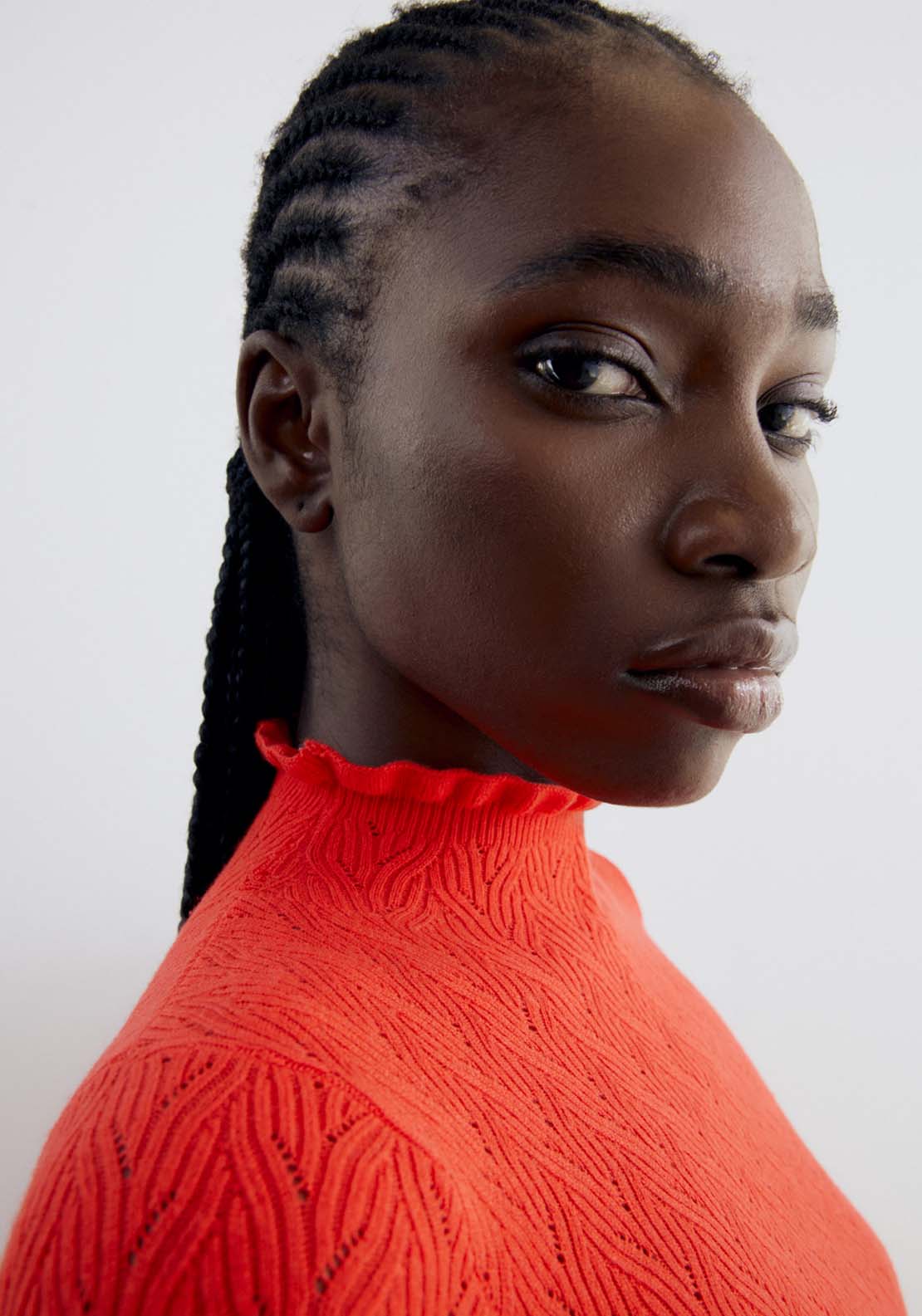 Sfera Structured Sweater - Red Floures 2 Shaws Department Stores