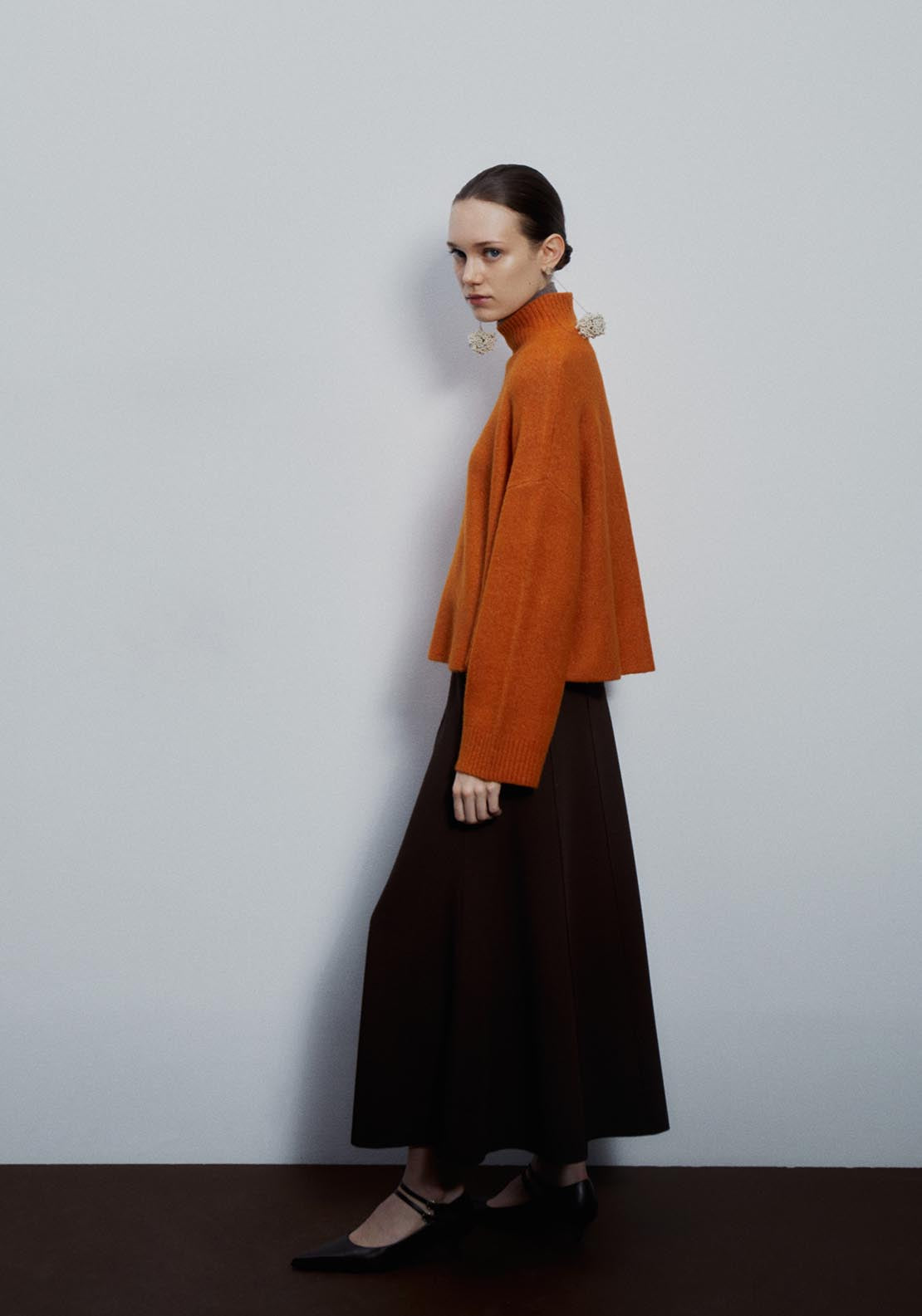 Sfera High-neck sweater - Medium Orange 3 Shaws Department Stores