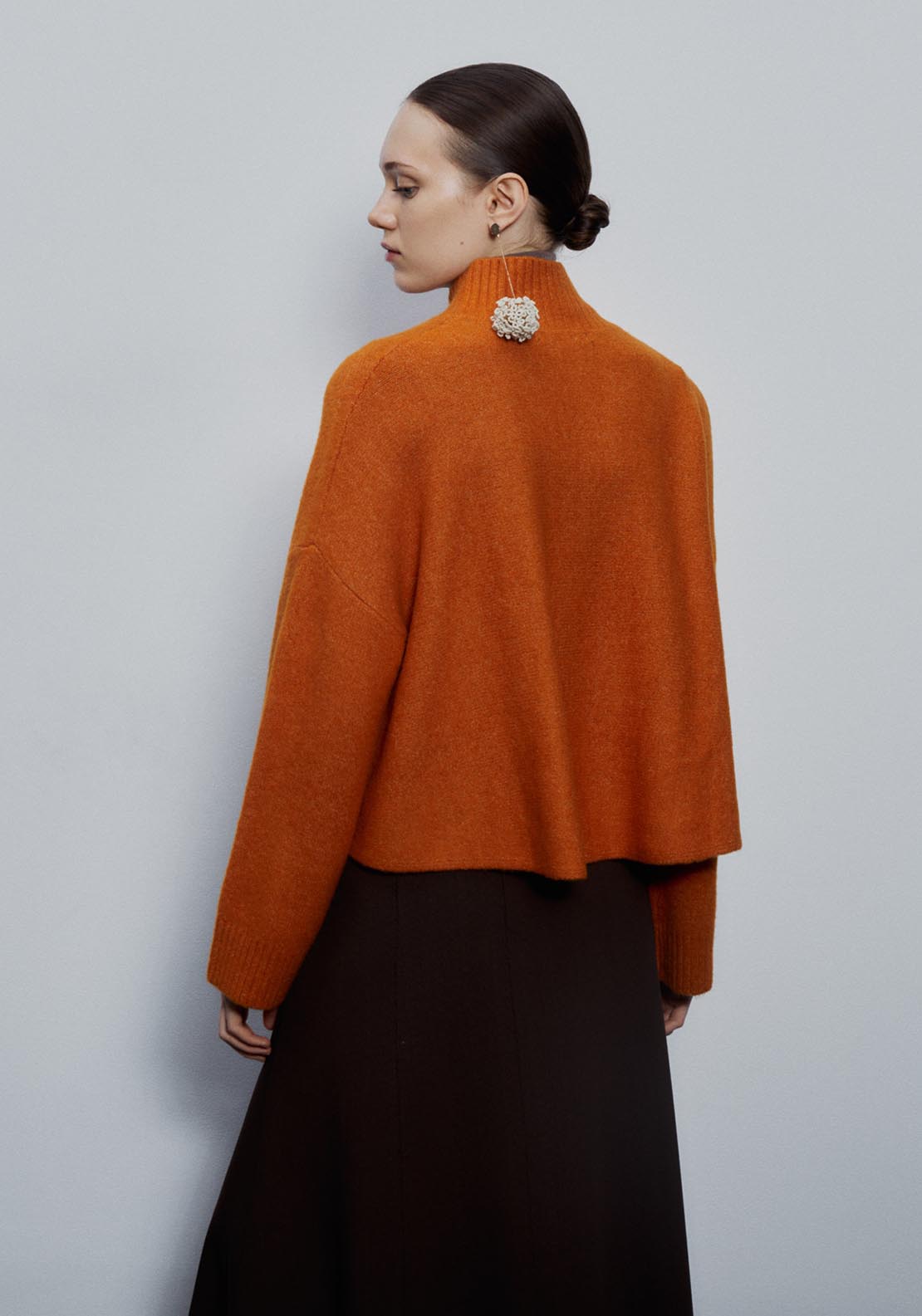 Sfera High-neck sweater - Medium Orange 4 Shaws Department Stores