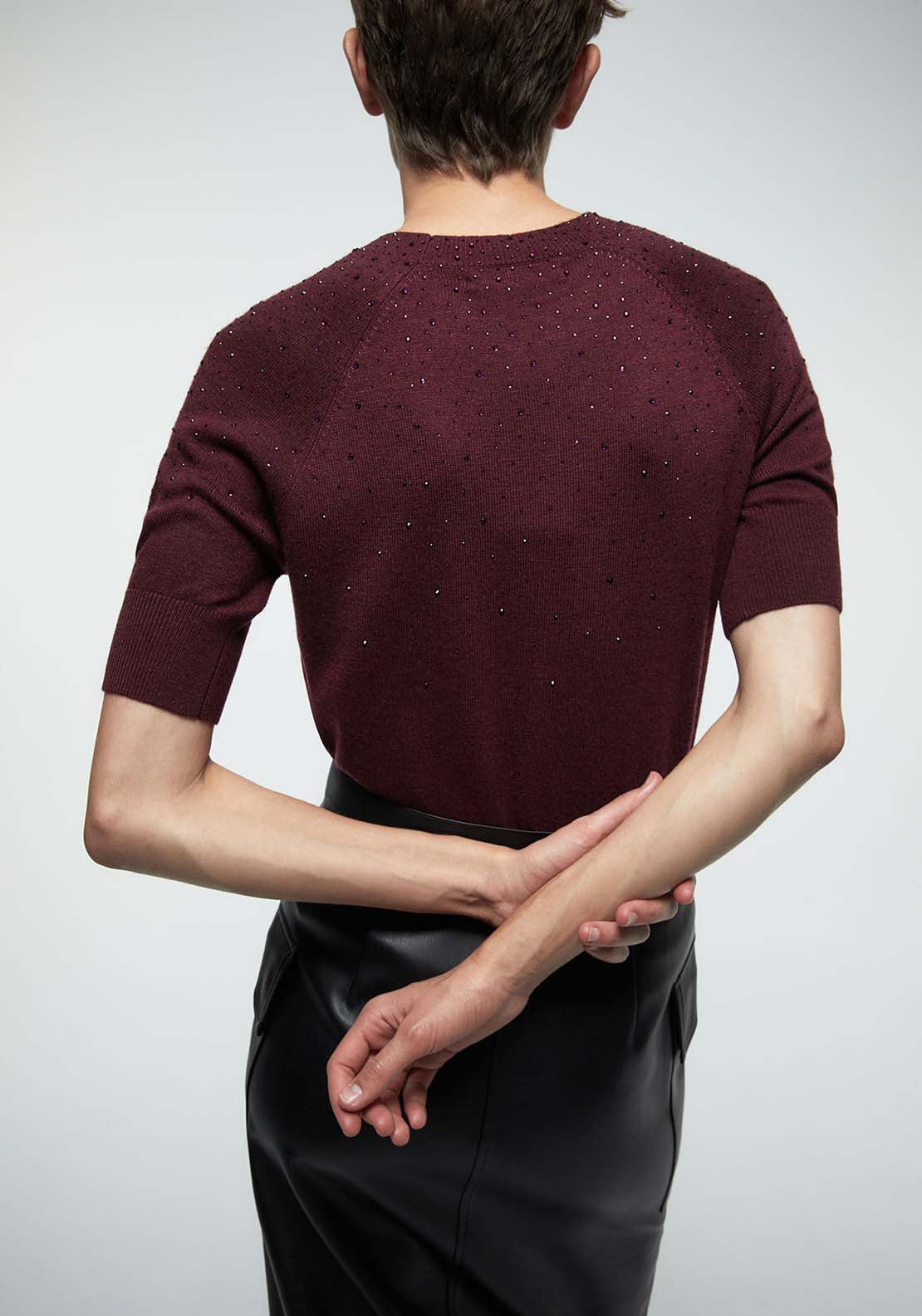 Diamanté Sweater - Red