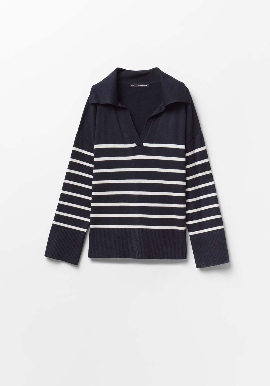 Striped Polo Shirt - Blue