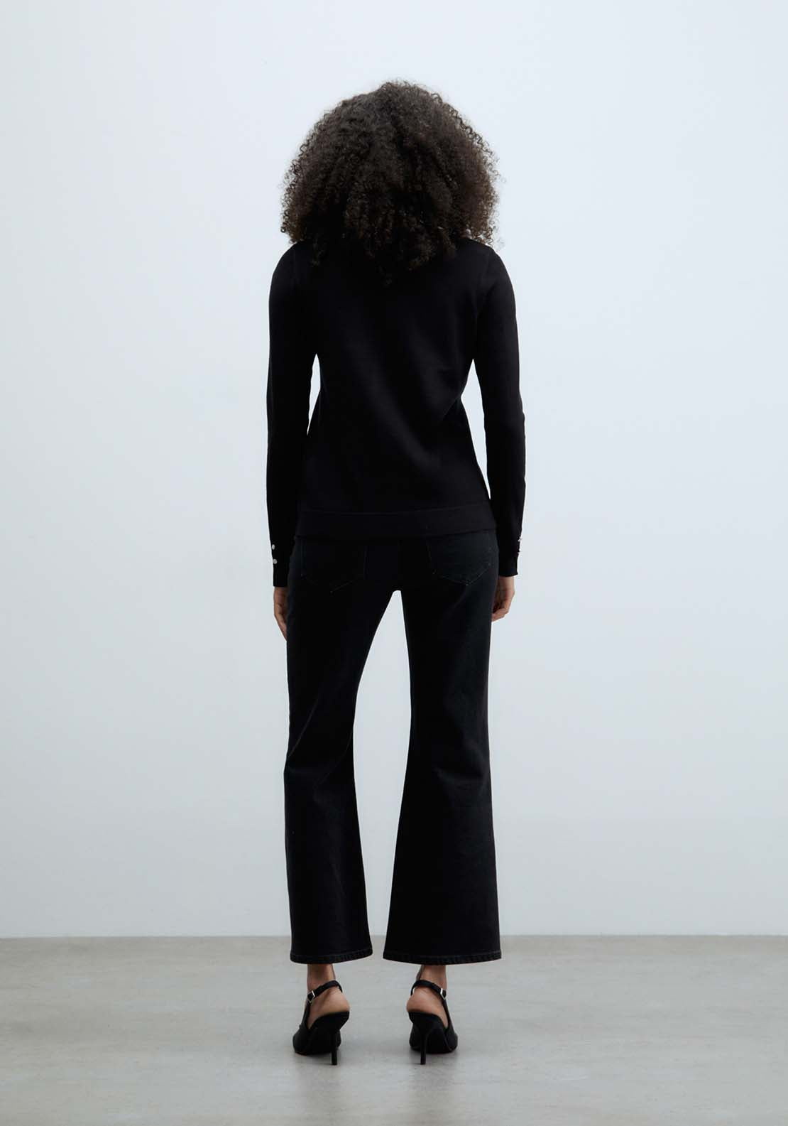Sfera Jewel buttons cardigan - Black 5 Shaws Department Stores