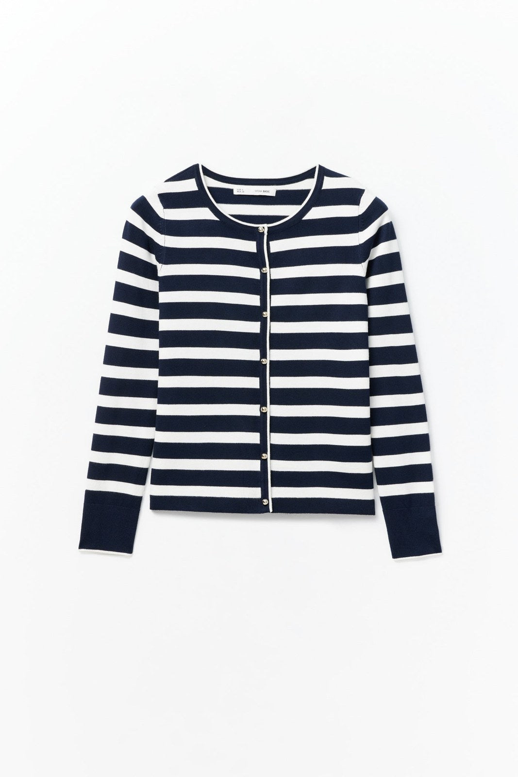 Sfera Stripes cardigan - Navy 8 Shaws Department Stores