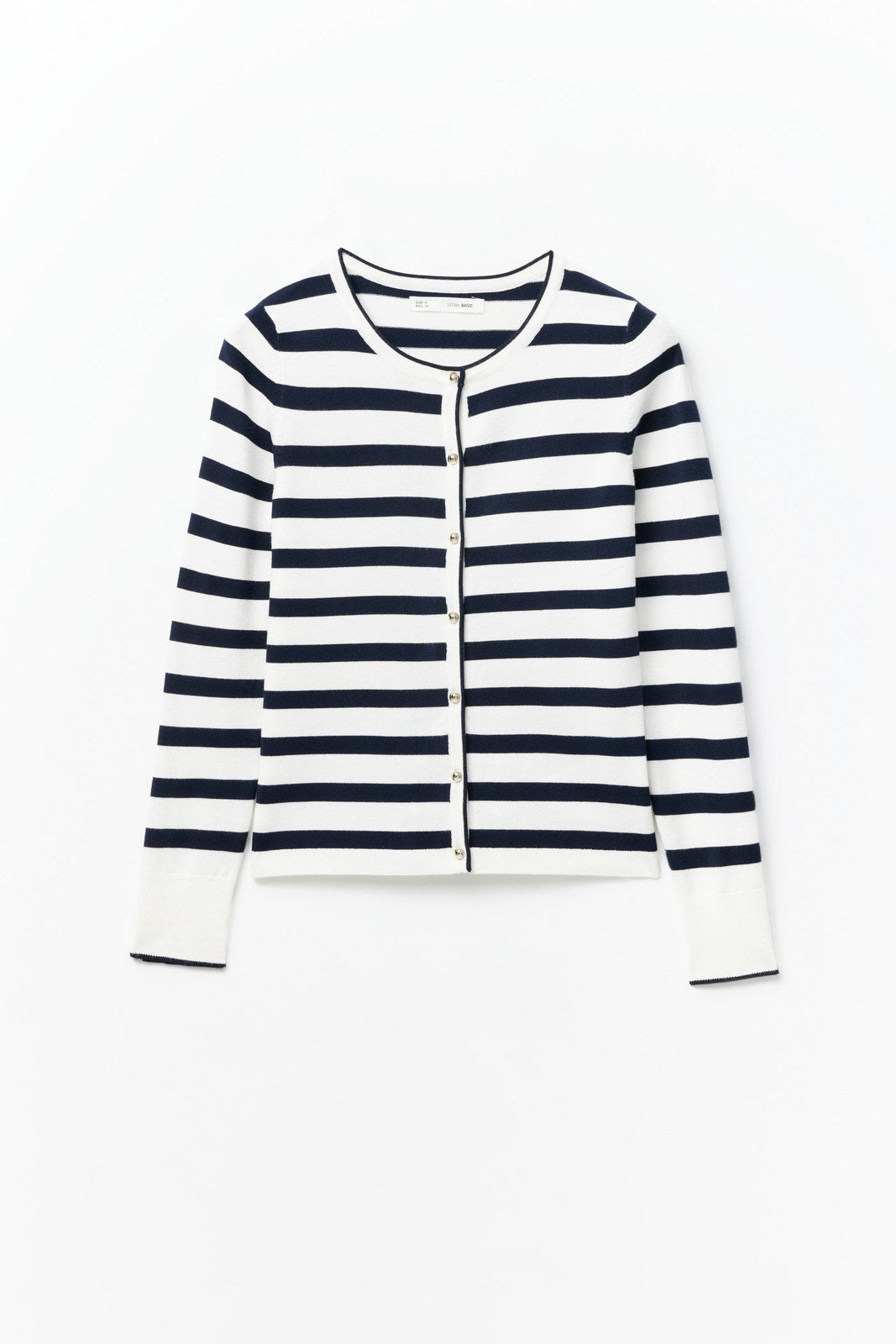 Sfera Stripes cardigan - White 5 Shaws Department Stores