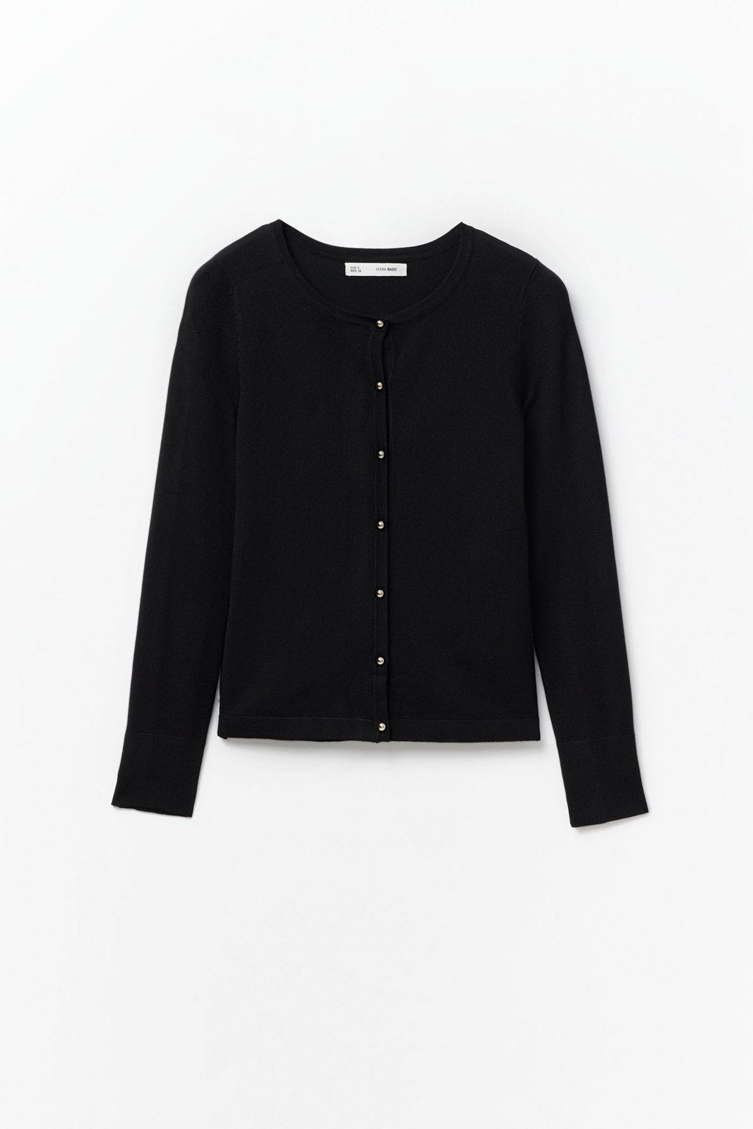 Sfera Plain cardigan - Black 7 Shaws Department Stores