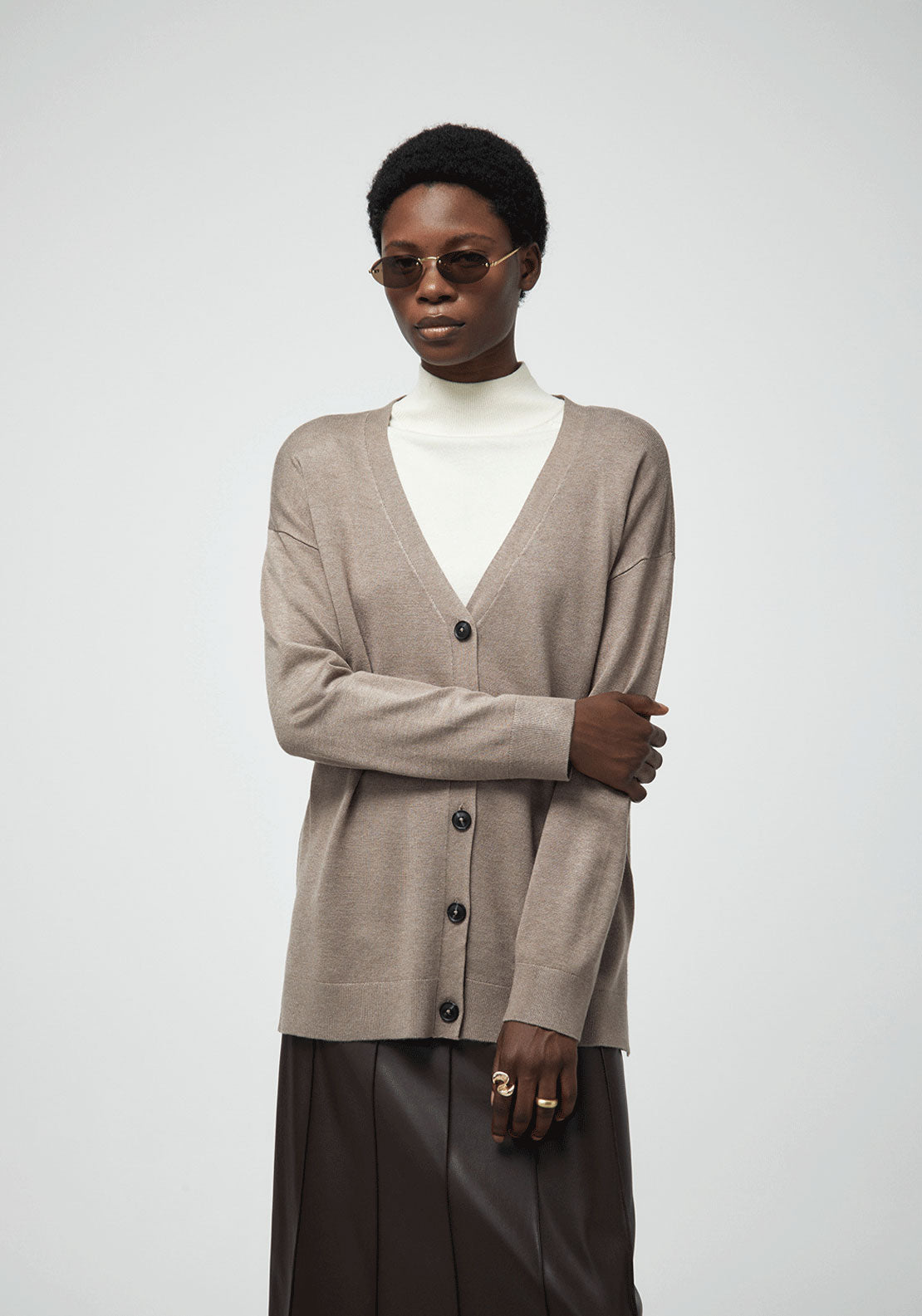Basic Cardigan - Melange Light