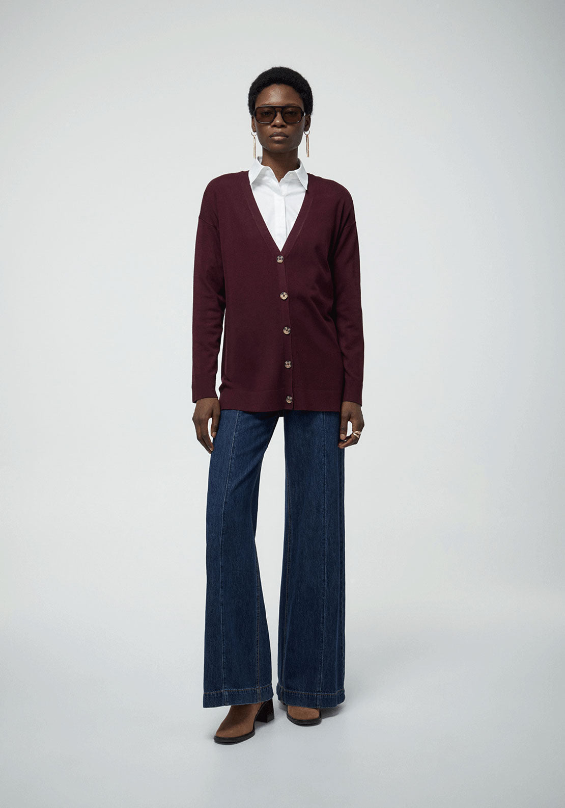 Basic Cardigan - Red