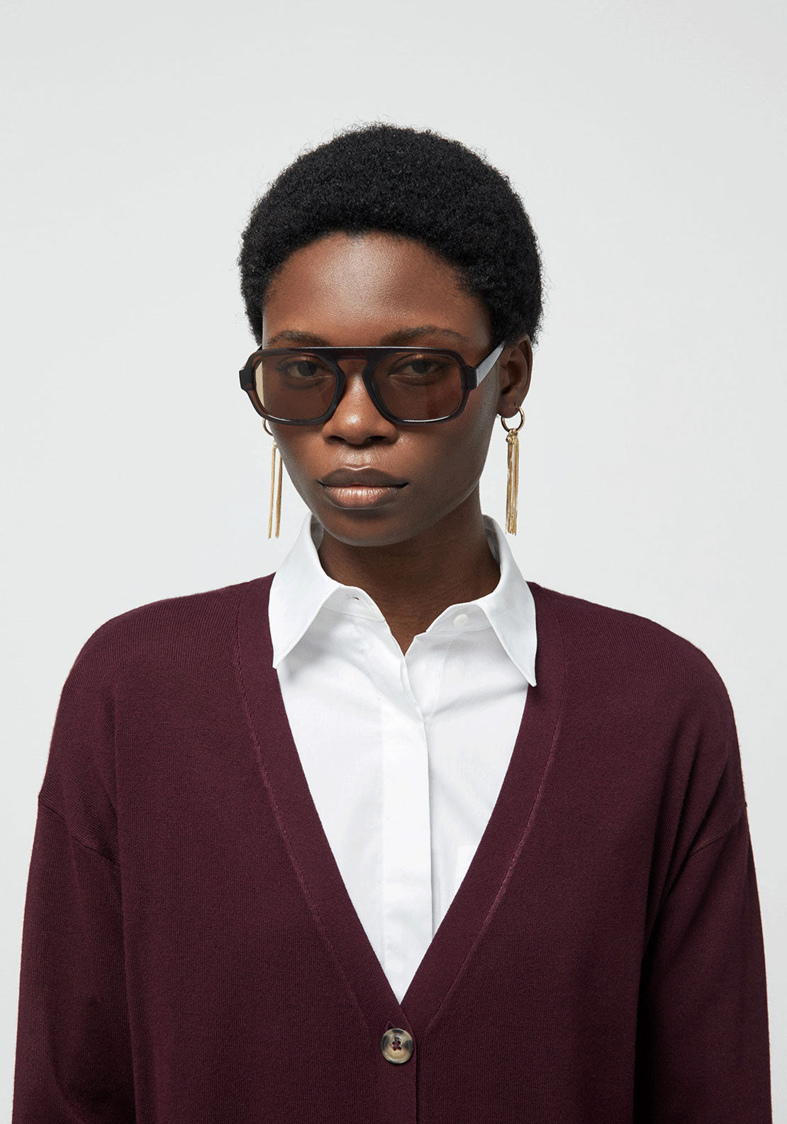 Basic Cardigan - Red