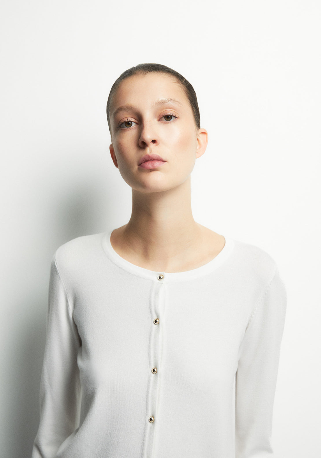 Knit Cardigan - White