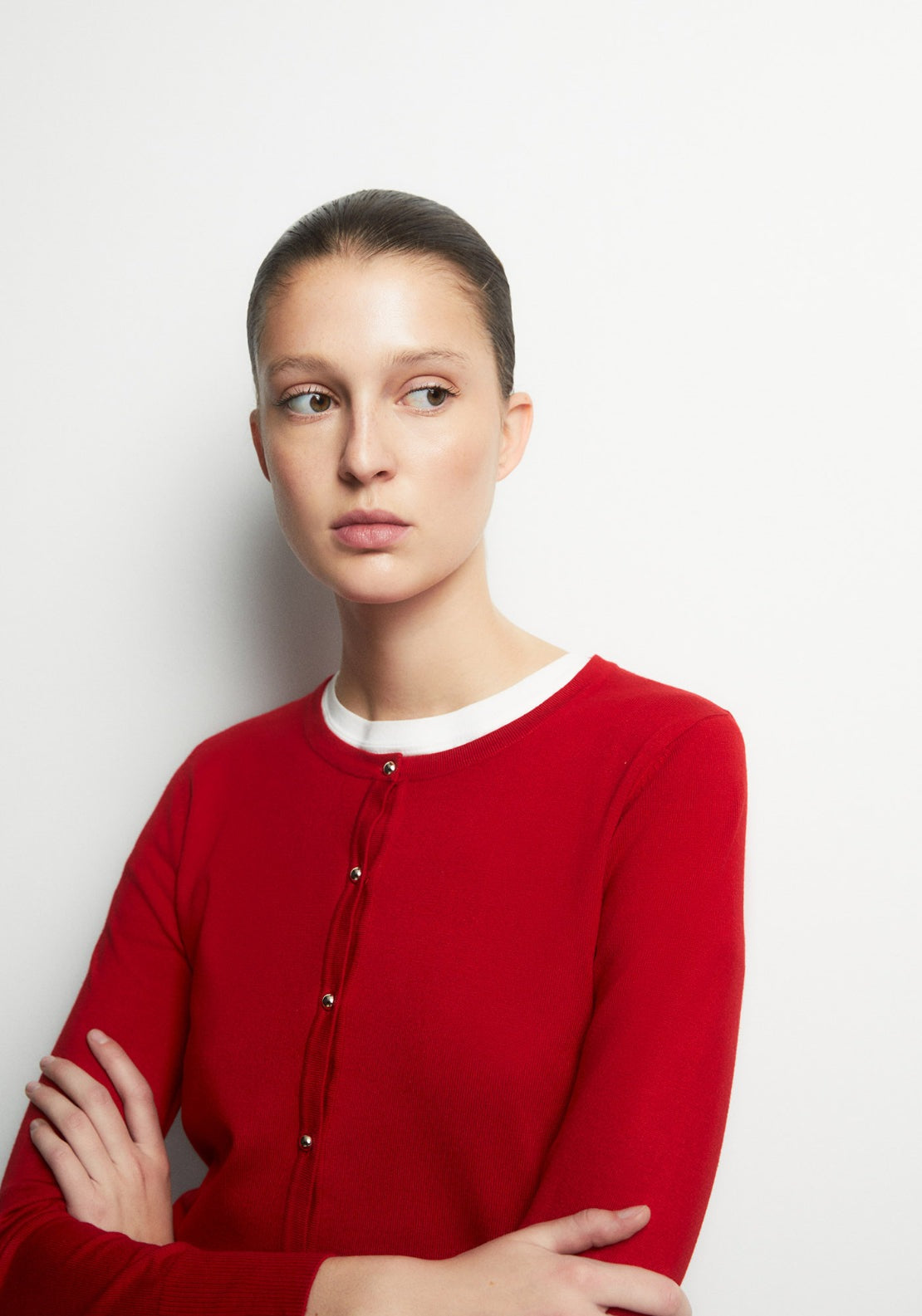 Knit Cardigan - Red