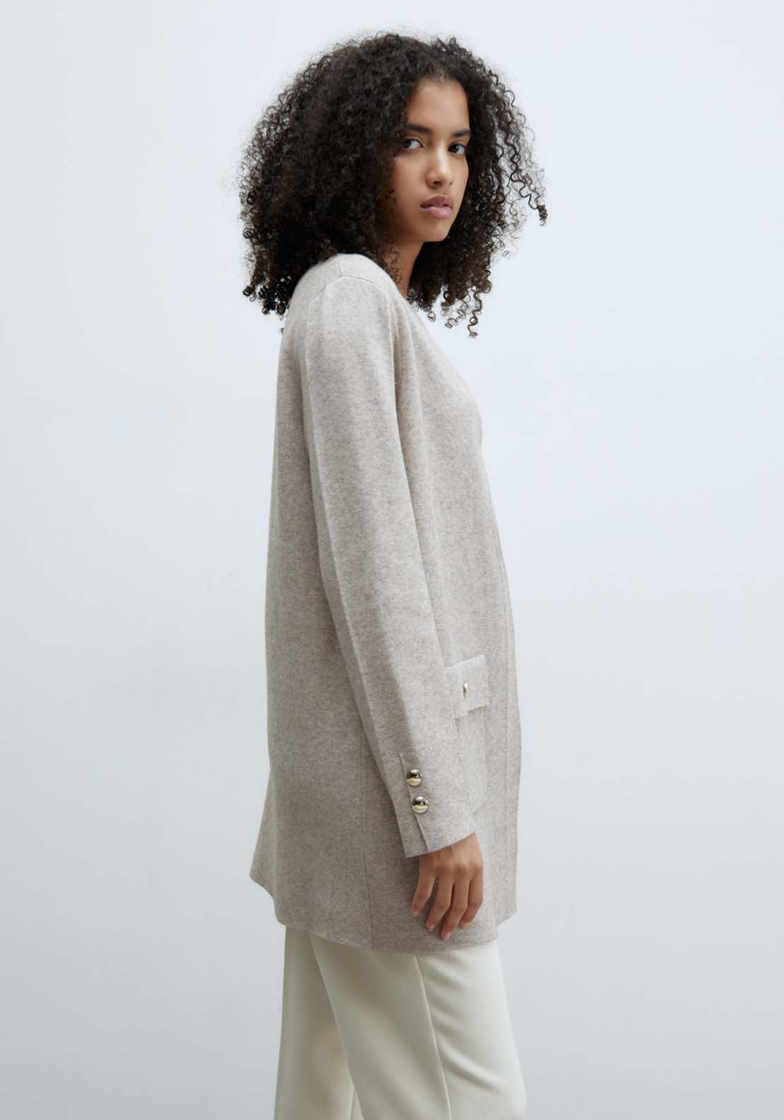 Sfera Patch Pocket Jacket - Natural Mink 4 Shaws Department Stores