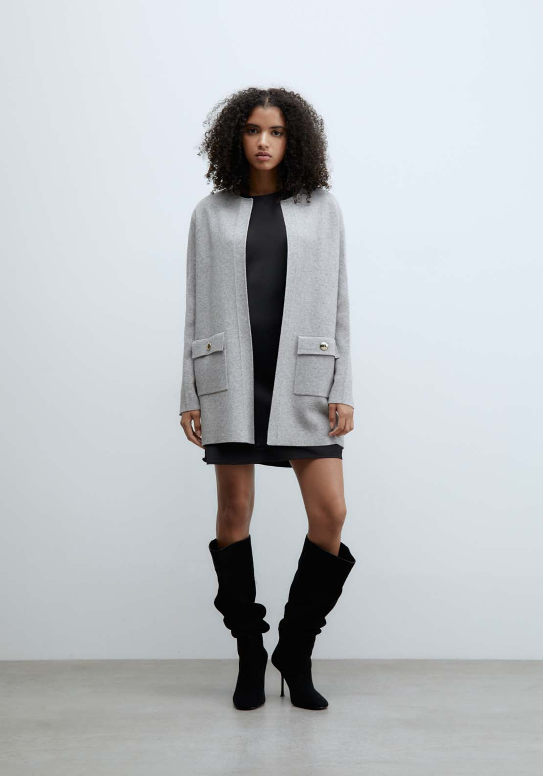Sfera Patch pockets jacket - Grey 2 Shaws Department Stores