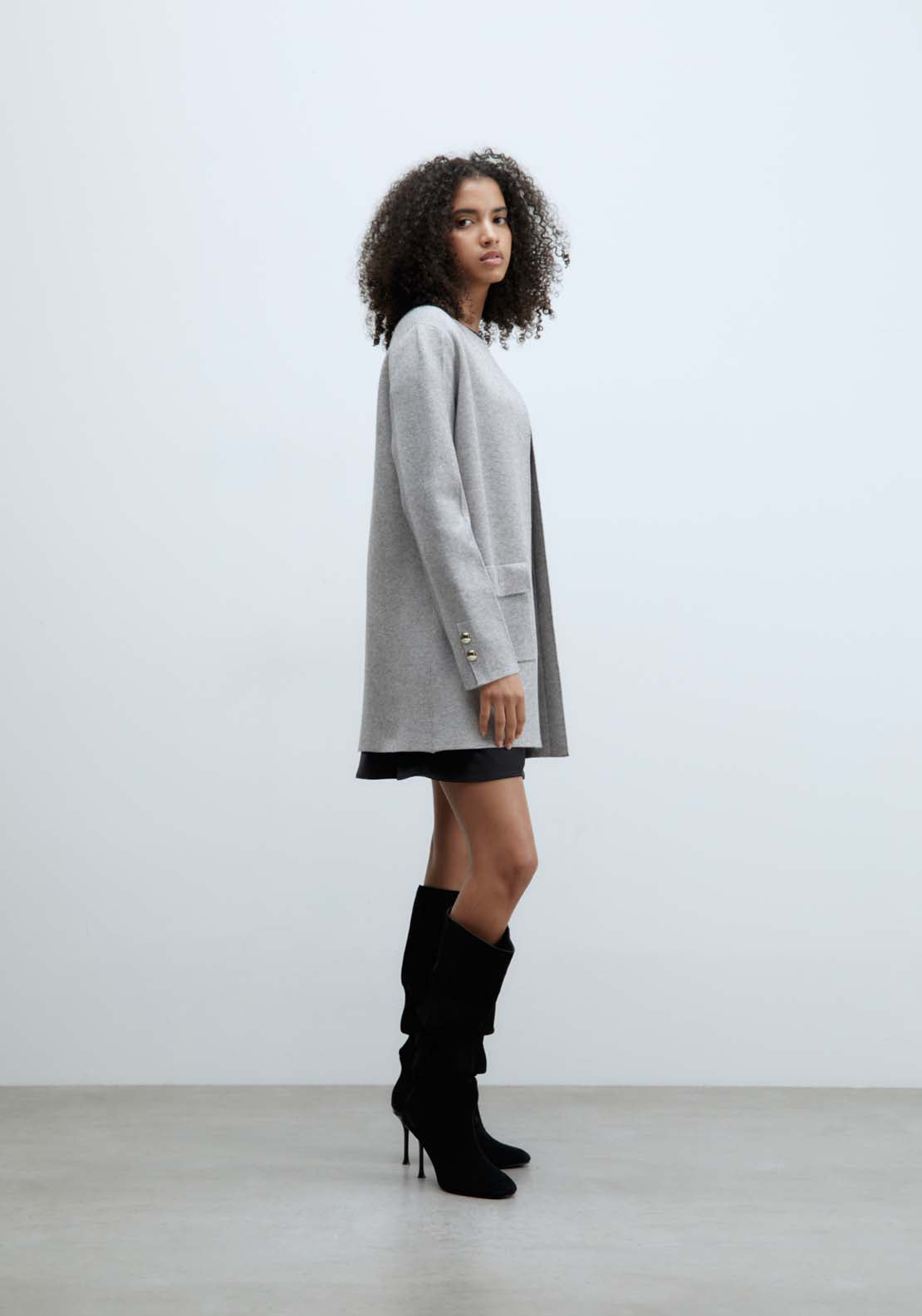 Sfera Patch pockets jacket - Grey 3 Shaws Department Stores