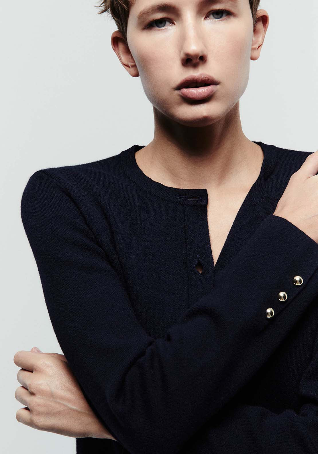 Short Cardigan - Blue