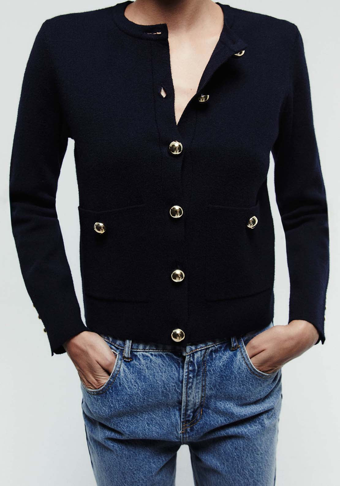 Short Cardigan - Blue