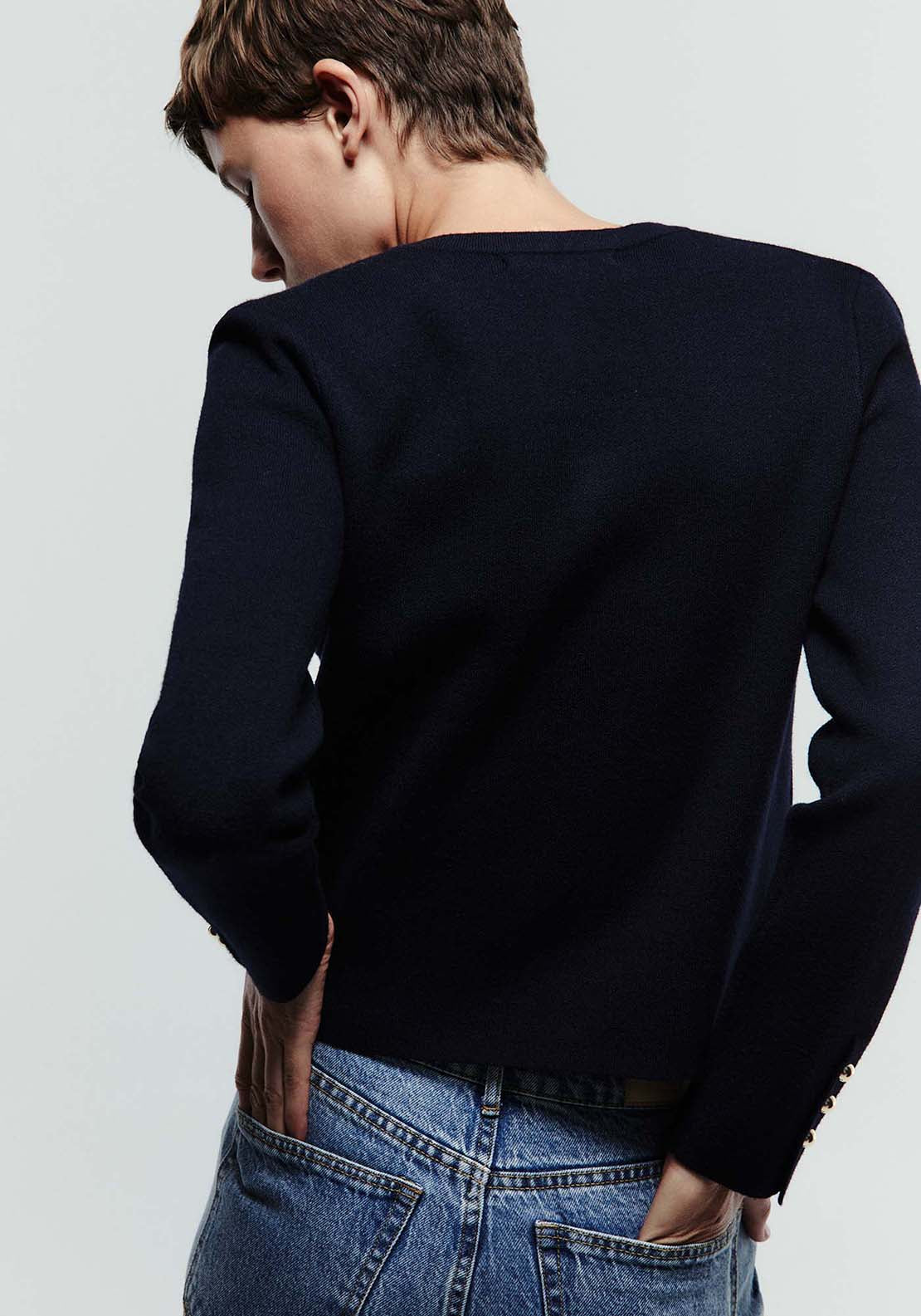 Short Cardigan - Blue