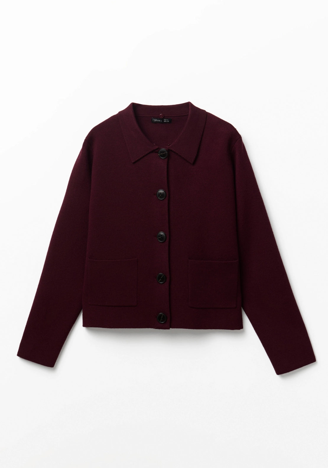 Faux Fur Collar Jacket - Red