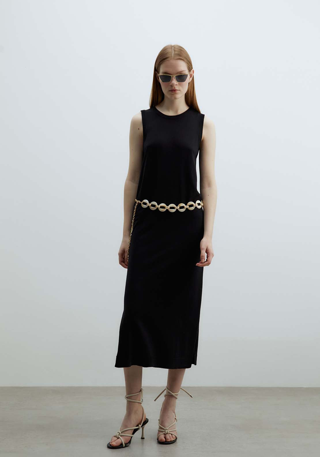 Sfera Midi Dress - Black 5 Shaws Department Stores