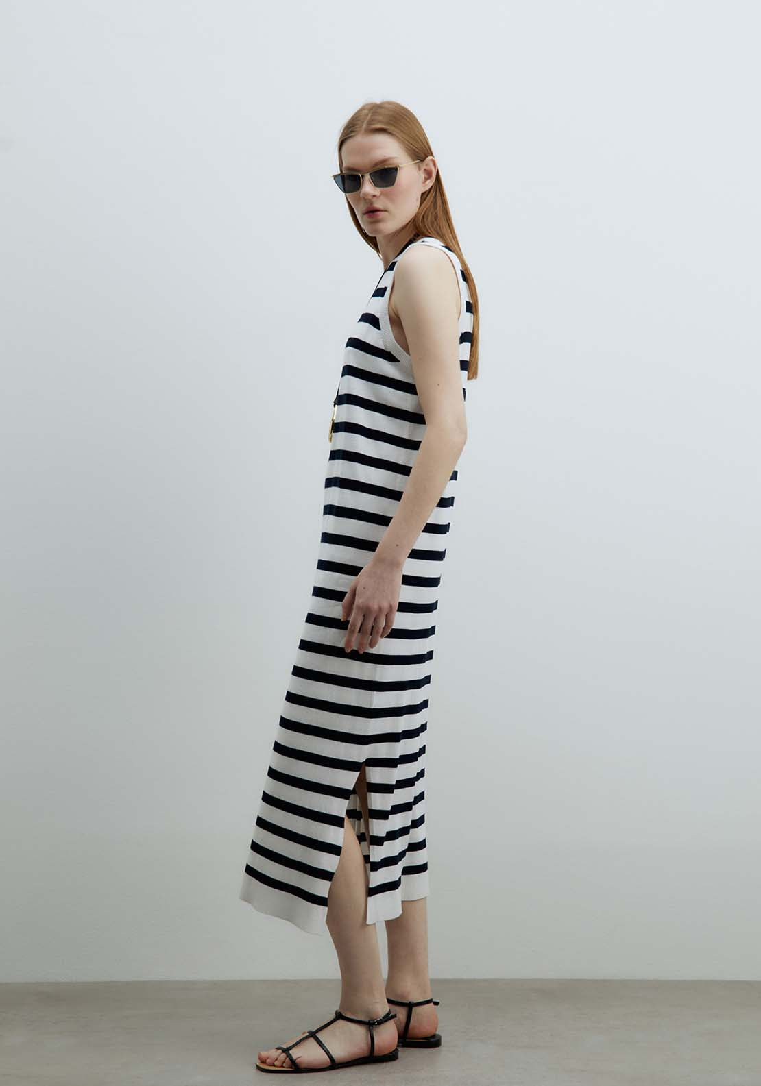 Sfera Midi Dress - White 3 Shaws Department Stores