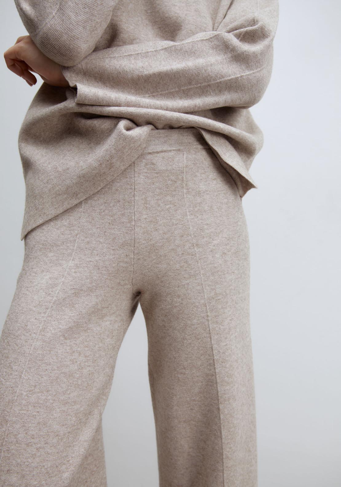 Sfera Wide-leg trousers - Natural Mink 2 Shaws Department Stores