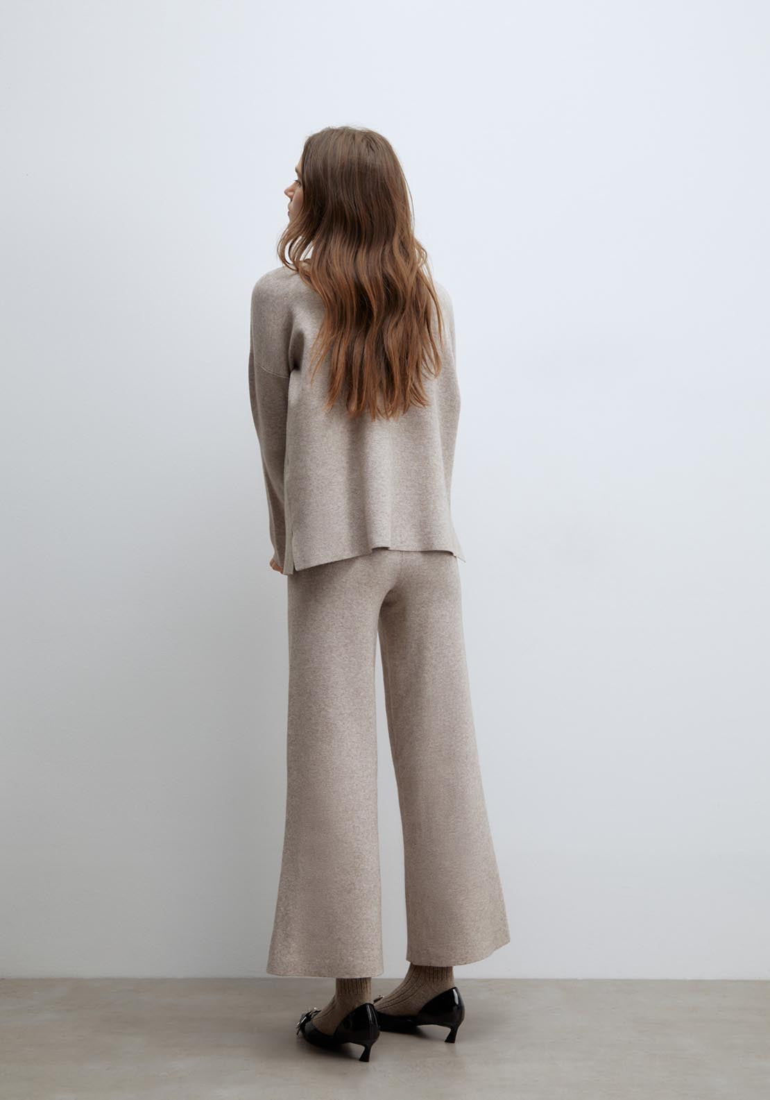 Sfera Wide-leg trousers - Natural Mink 5 Shaws Department Stores