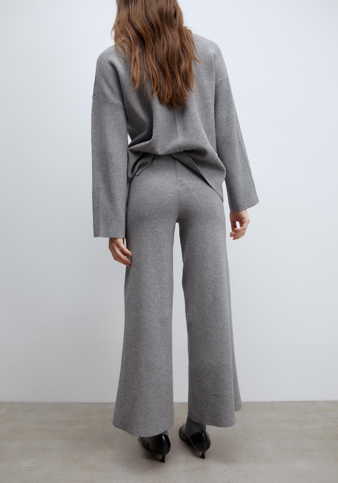 Sfera Wide-leg trousers - Grey Medium Mela 3 Shaws Department Stores