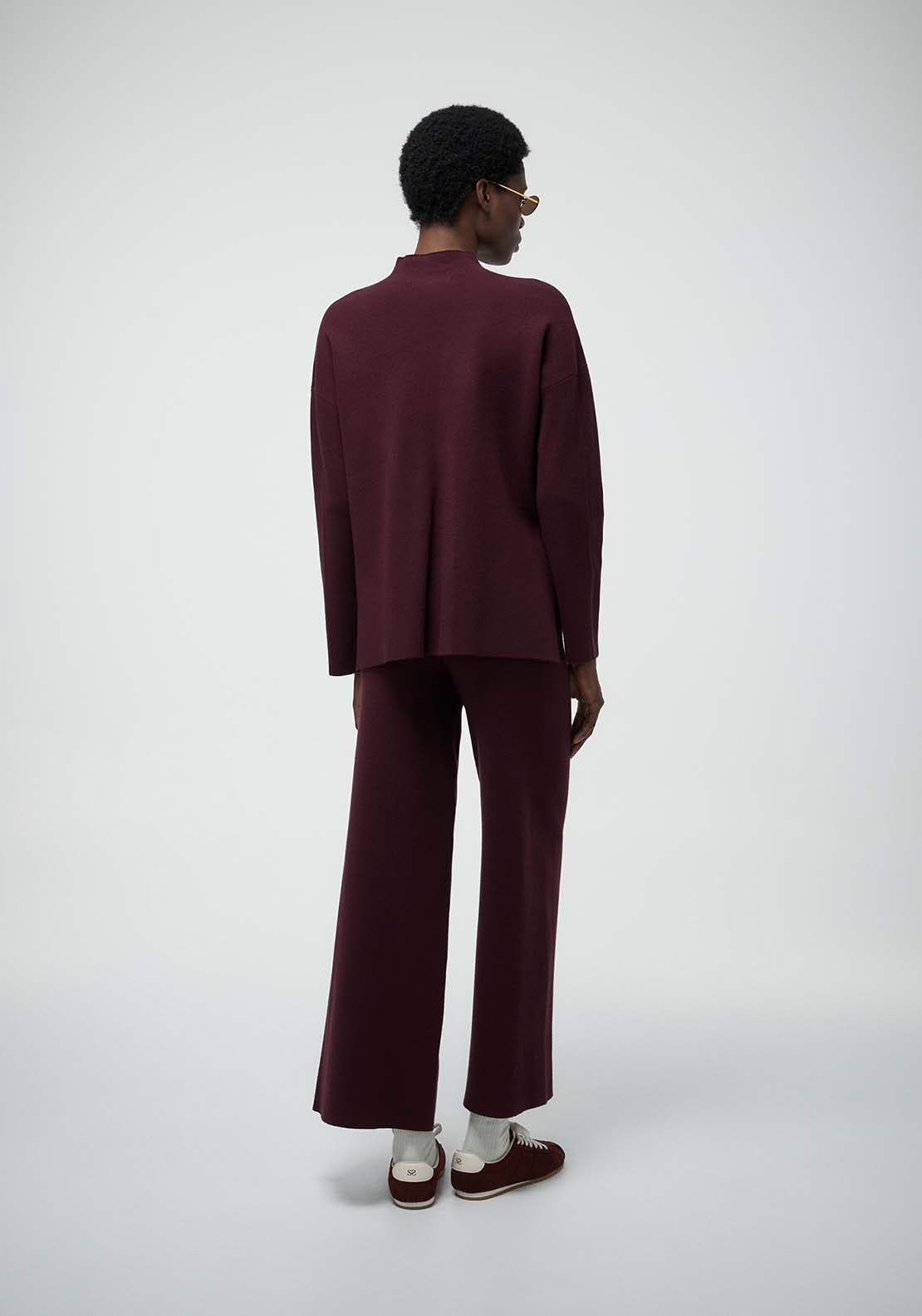 Wide Leg Trousers - Red
